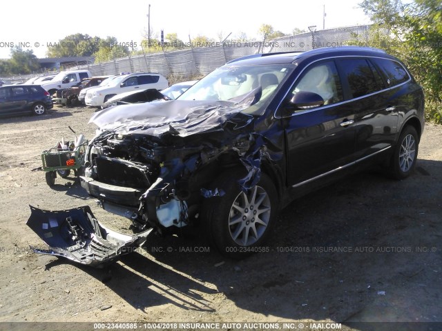 5GAKVBKD0GJ316106 - 2016 BUICK ENCLAVE PURPLE photo 2