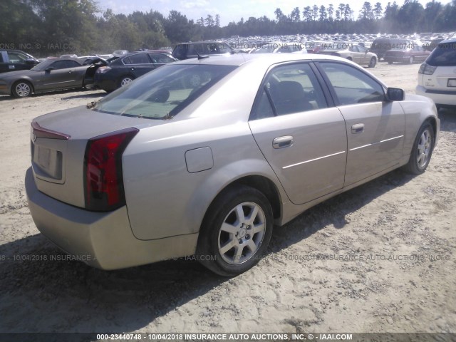 1G6DP577060185854 - 2006 CADILLAC CTS HI FEATURE V6 GRAY photo 4