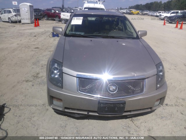 1G6DP577060185854 - 2006 CADILLAC CTS HI FEATURE V6 GRAY photo 6