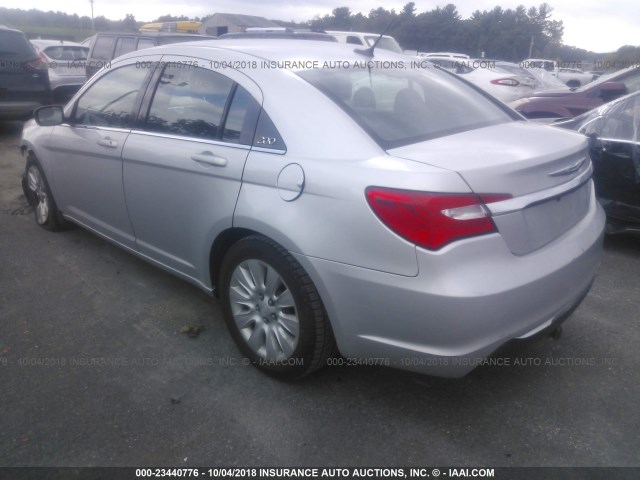 1C3CCBAB2CN321050 - 2012 CHRYSLER 200 LX SILVER photo 3