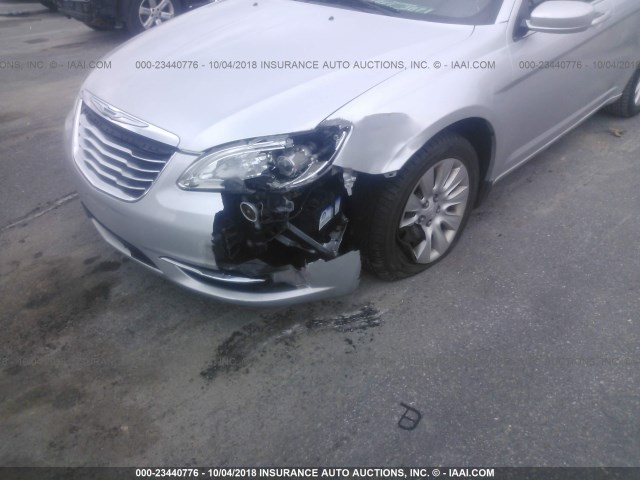 1C3CCBAB2CN321050 - 2012 CHRYSLER 200 LX SILVER photo 6