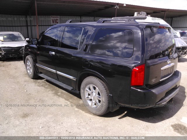 5N3AA08C96N814291 - 2006 INFINITI QX56 BLACK photo 3