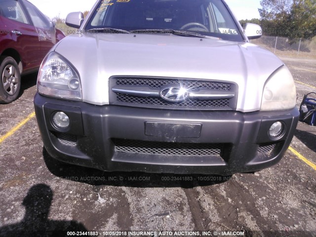 KM8JN72D26U341461 - 2006 HYUNDAI TUCSON GLS/LIMITED ვერცხლისფერი ფოტო 10