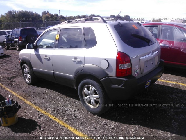 KM8JN72D26U341461 - 2006 HYUNDAI TUCSON GLS/LIMITED ვერცხლისფერი ფოტო 3
