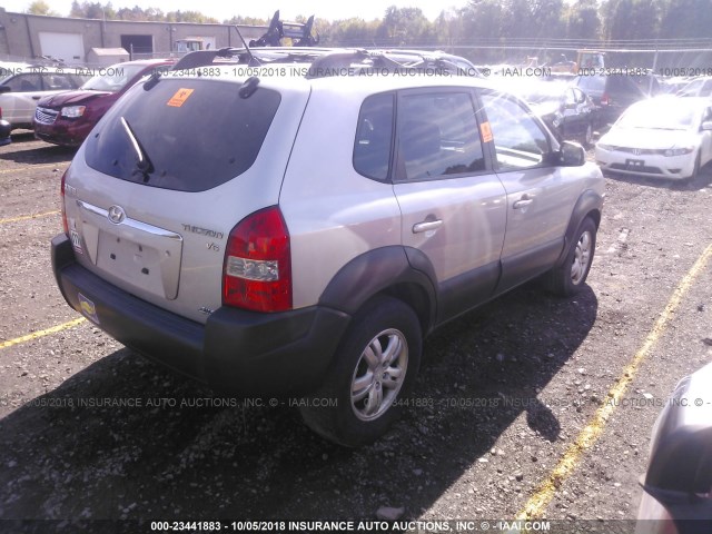 KM8JN72D26U341461 - 2006 HYUNDAI TUCSON GLS/LIMITED ვერცხლისფერი ფოტო 4