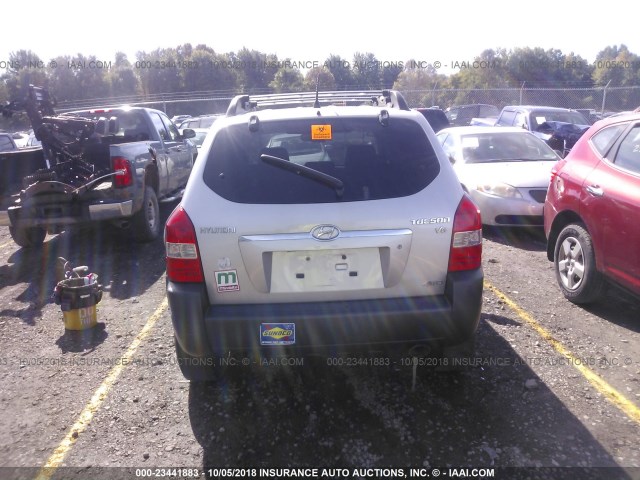 KM8JN72D26U341461 - 2006 HYUNDAI TUCSON GLS/LIMITED ვერცხლისფერი ფოტო 8