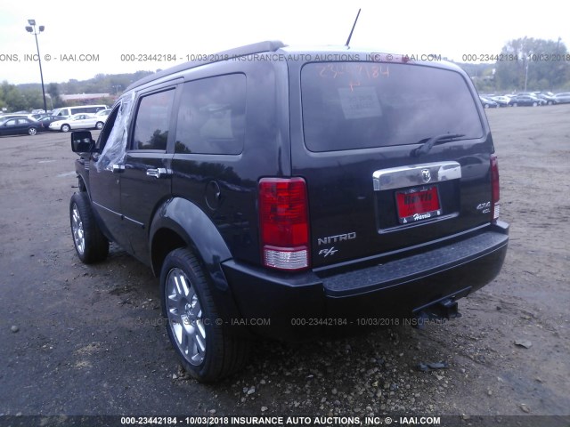 1D8GU58638W102444 - 2008 DODGE NITRO R/T BLACK photo 3