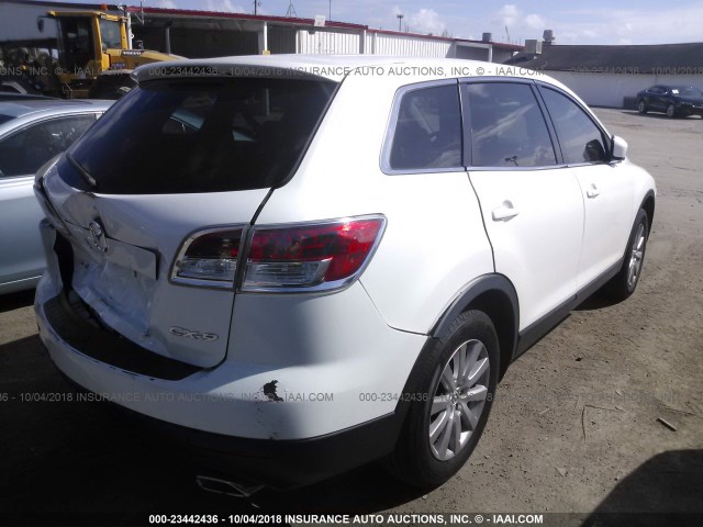 JM3TB28A980129728 - 2008 MAZDA CX-9 WHITE photo 4