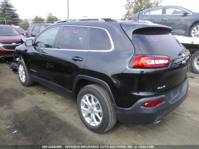 1C4PJMCB9GW371729 - 2016 JEEP CHEROKEE LATITUDE BLACK photo 3