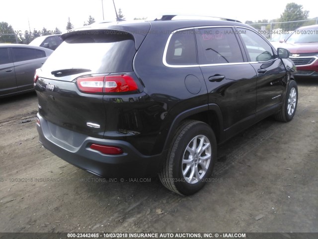 1C4PJMCB9GW371729 - 2016 JEEP CHEROKEE LATITUDE BLACK photo 4