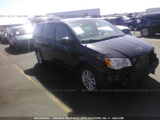 2C4RDGCG0FR652760 - 2015 DODGE GRAND CARAVAN SXT BLACK photo 1