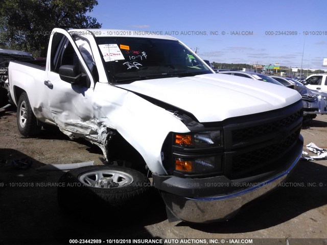 1GCNCPEH8EZ414327 - 2014 CHEVROLET SILVERADO C1500 WHITE photo 1