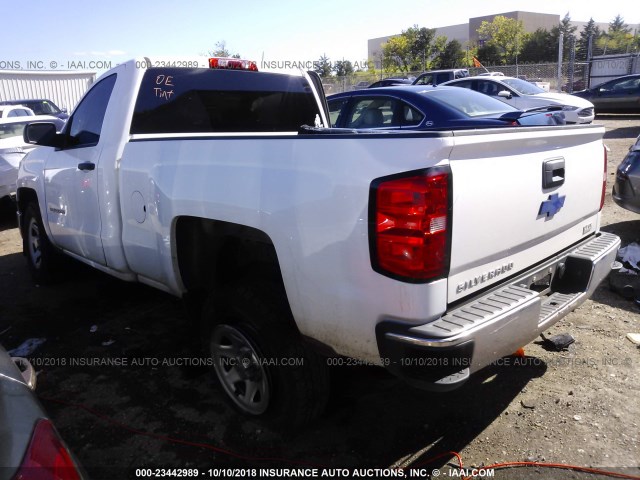 1GCNCPEH8EZ414327 - 2014 CHEVROLET SILVERADO C1500 WHITE photo 3