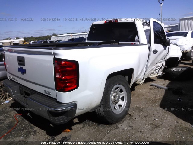 1GCNCPEH8EZ414327 - 2014 CHEVROLET SILVERADO C1500 WHITE photo 4