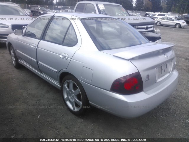 3N1AB51D56L483741 - 2006 NISSAN SENTRA SE-R SPEC V SILVER photo 3