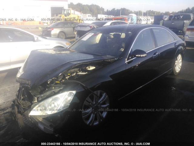 WDDNG71X39A244194 - 2009 MERCEDES-BENZ S 550 BLACK photo 2