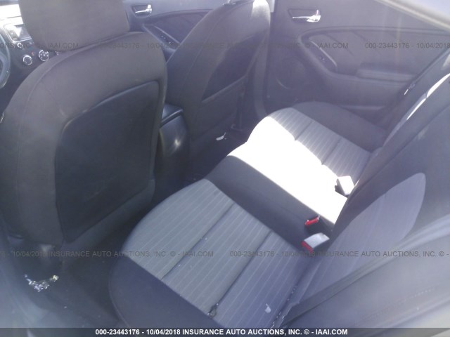 KNAFX4A83E5174329 - 2014 KIA FORTE EX SILVER photo 8