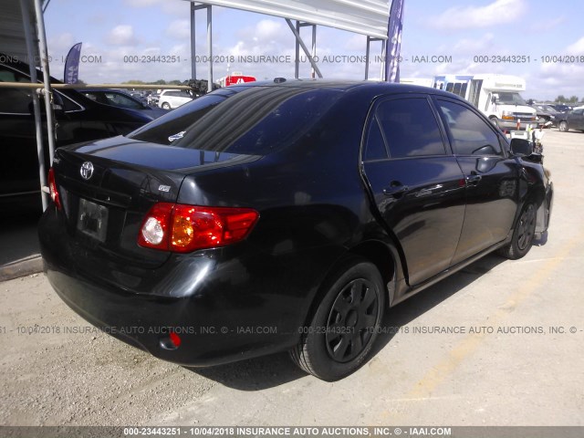 JTDBL40E19J053901 - 2009 TOYOTA COROLLA LE/XLE BLACK photo 4