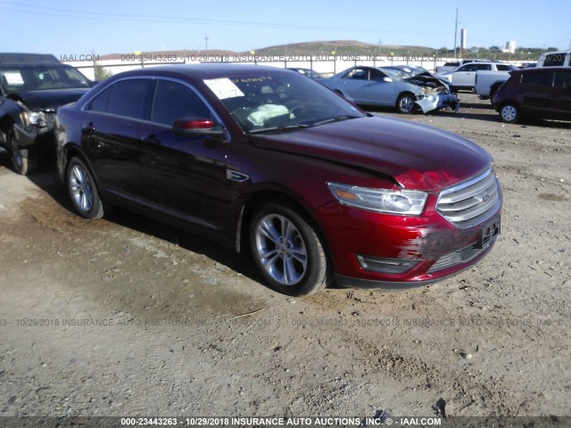 1FAHP2E87EG184964 - 2014 FORD TAURUS SEL BURGUNDY photo 1