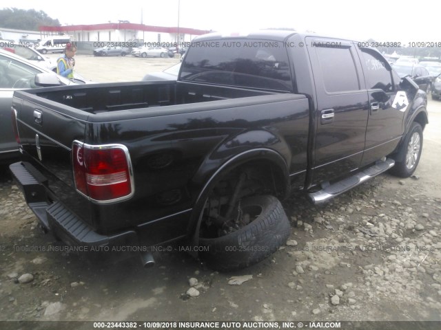 5LTPW185X7FJ00517 - 2007 LINCOLN MARK LT BLACK photo 4