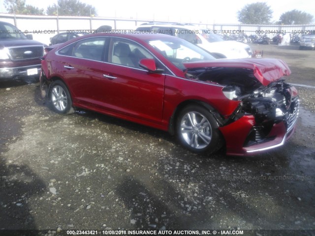 5NPE34AF7JH658622 - 2018 HYUNDAI SONATA SPORT/LIMITED RED photo 1