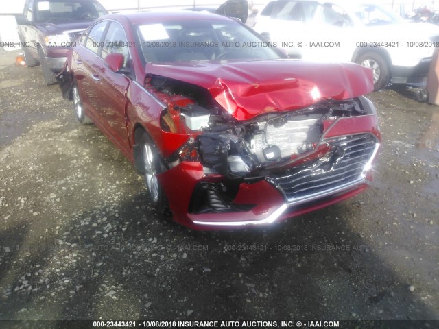 5NPE34AF7JH658622 - 2018 HYUNDAI SONATA SPORT/LIMITED RED photo 6