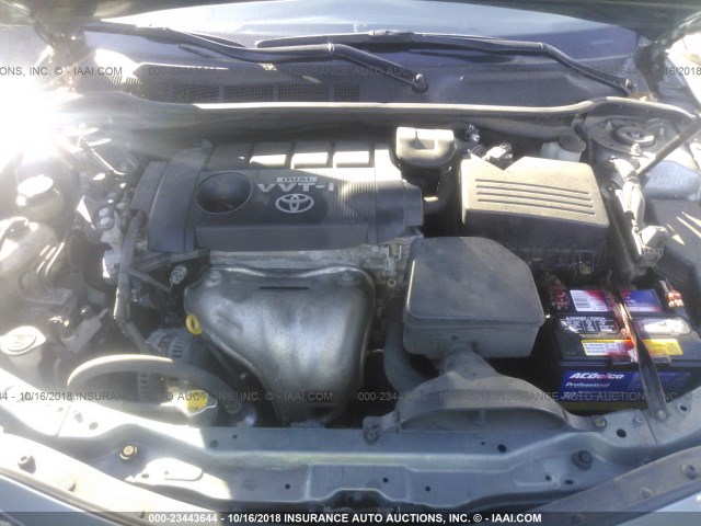 4T1BF3EK0AU556933 - 2010 TOYOTA CAMRY SE/LE/XLE 青色 照片 10