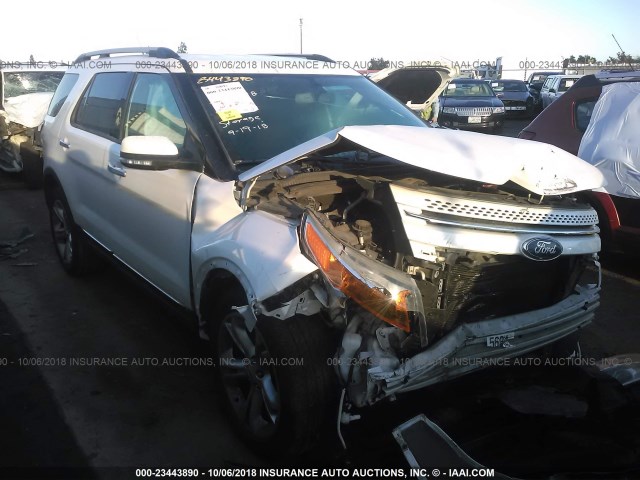 1FM5K7F88FGC39698 - 2015 FORD EXPLORER LIMITED WHITE photo 1