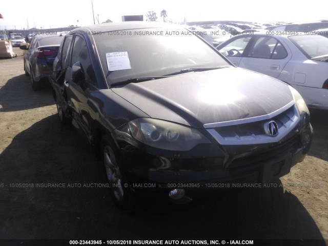 5J8TB18538A017265 - 2008 ACURA RDX TECHNOLOGY BLACK photo 1