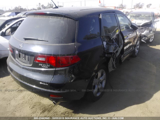 5J8TB18538A017265 - 2008 ACURA RDX TECHNOLOGY BLACK photo 4