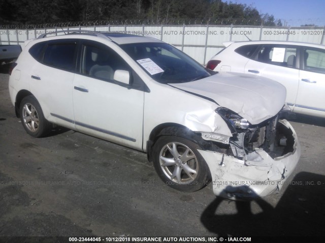 JN8AS5MT0BW179810 - 2011 NISSAN ROGUE S/SV/KROM WHITE photo 1