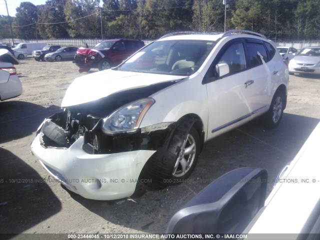 JN8AS5MT0BW179810 - 2011 NISSAN ROGUE S/SV/KROM WHITE photo 2