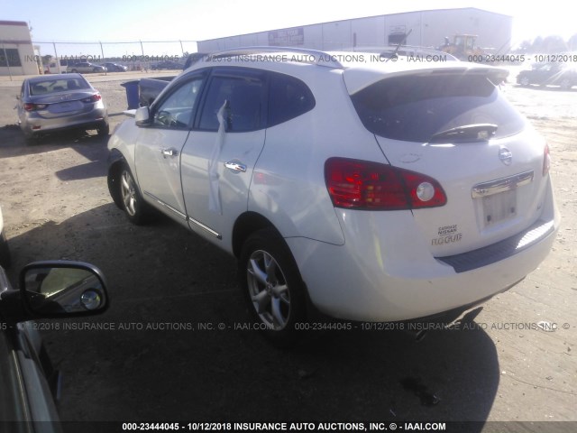 JN8AS5MT0BW179810 - 2011 NISSAN ROGUE S/SV/KROM WHITE photo 3