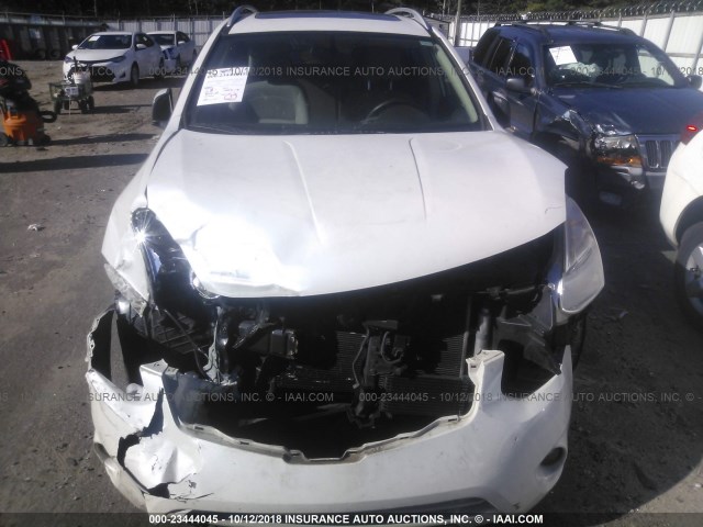 JN8AS5MT0BW179810 - 2011 NISSAN ROGUE S/SV/KROM WHITE photo 6