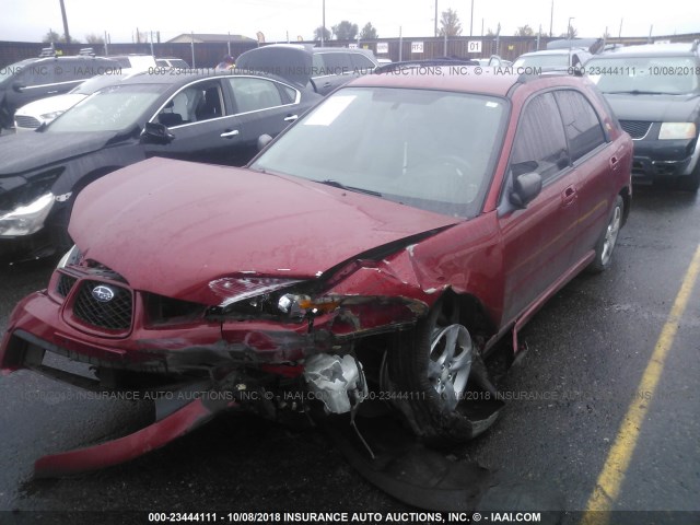 JF1GG61647H817960 - 2007 SUBARU IMPREZA 2.5I RED photo 2