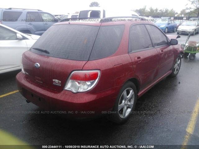 JF1GG61647H817960 - 2007 SUBARU IMPREZA 2.5I RED photo 4