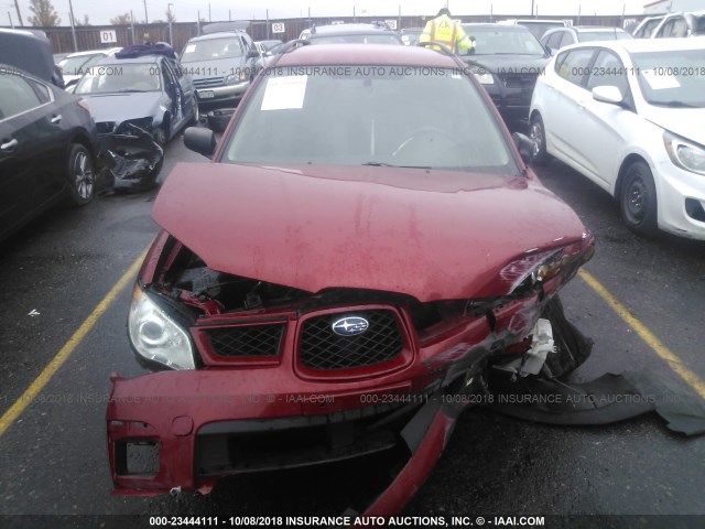 JF1GG61647H817960 - 2007 SUBARU IMPREZA 2.5I RED photo 6