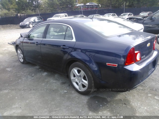 1G1ZB5E14BF354001 - 2011 CHEVROLET MALIBU LS 蓝色 照片 3