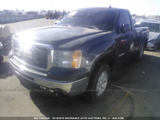 1GTPCVE00AZ189709 - 2010 GMC SIERRA C1500 SLE GRAY photo 2