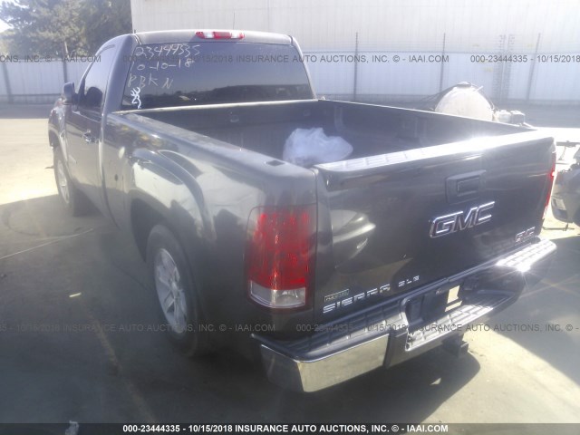 1GTPCVE00AZ189709 - 2010 GMC SIERRA C1500 SLE GRAY photo 3