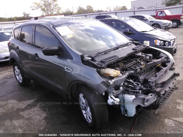 1FMCU0F72EUE12356 - 2014 FORD ESCAPE S GRAY photo 1