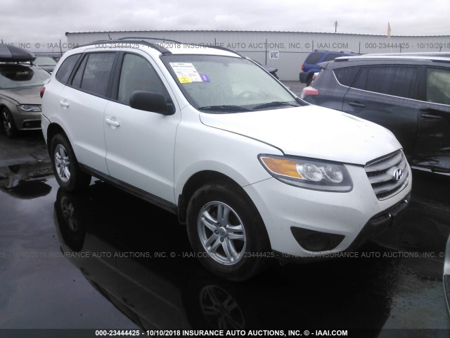 5XYZGDAB3CG153495 - 2012 HYUNDAI SANTA FE GLS WHITE photo 1