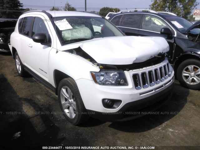 1C4NJCBA3GD665312 - 2016 JEEP COMPASS SPORT WHITE photo 1