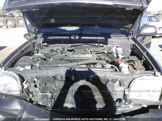 5TBBT44126S483984 - 2006 TOYOTA TUNDRA ACCESS CAB SR5 GRAY photo 10