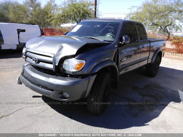 5TBBT44126S483984 - 2006 TOYOTA TUNDRA ACCESS CAB SR5 GRAY photo 2