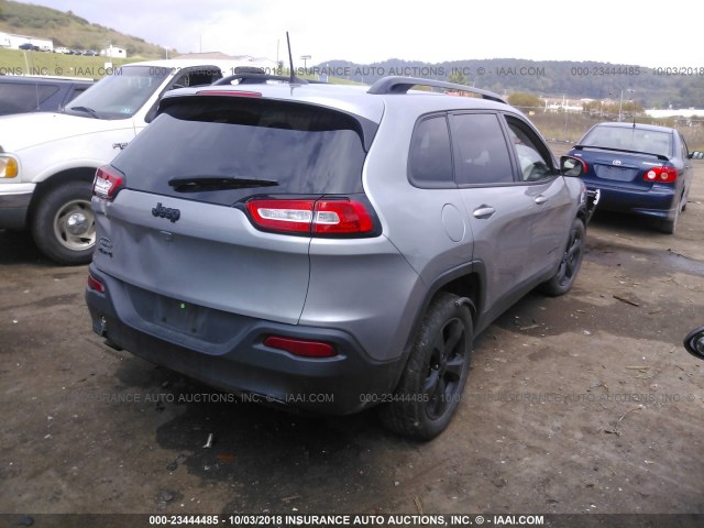 1C4PJMCB2GW178905 - 2016 JEEP CHEROKEE LATITUDE GRAY photo 4