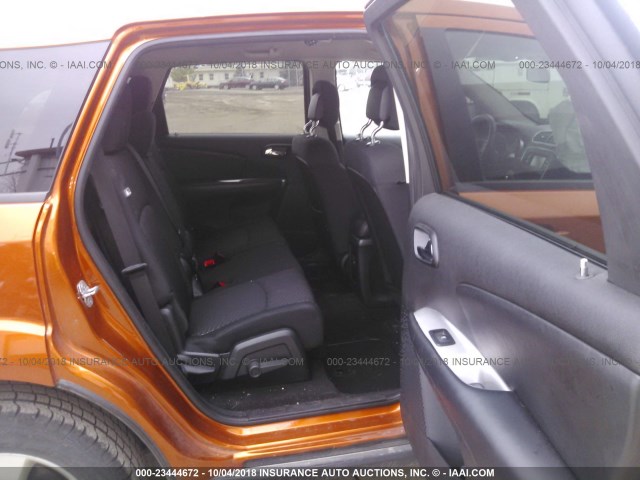 3D4PG1FG5BT558245 - 2011 DODGE JOURNEY MAINSTREET ORANGE photo 8