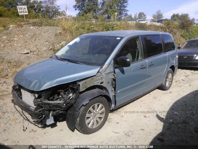 2V8HW44119R598909 - 2009 VOLKSWAGEN ROUTAN S BLUE photo 2