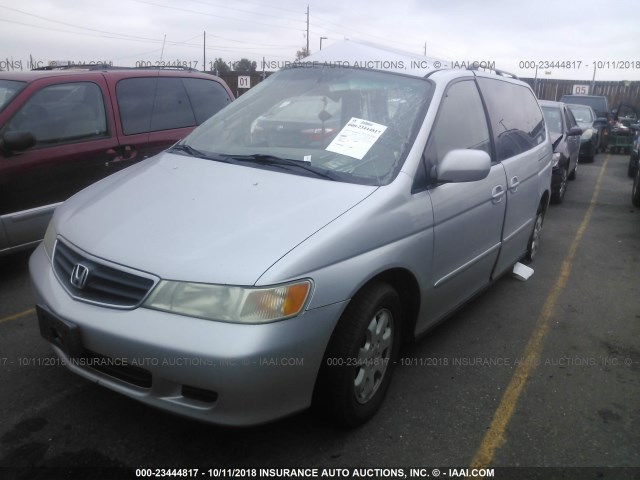 5FNRL18014B011220 - 2004 HONDA ODYSSEY EXL SILVER photo 2