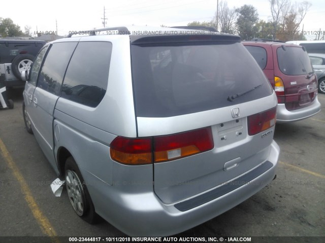 5FNRL18014B011220 - 2004 HONDA ODYSSEY EXL SILVER photo 3